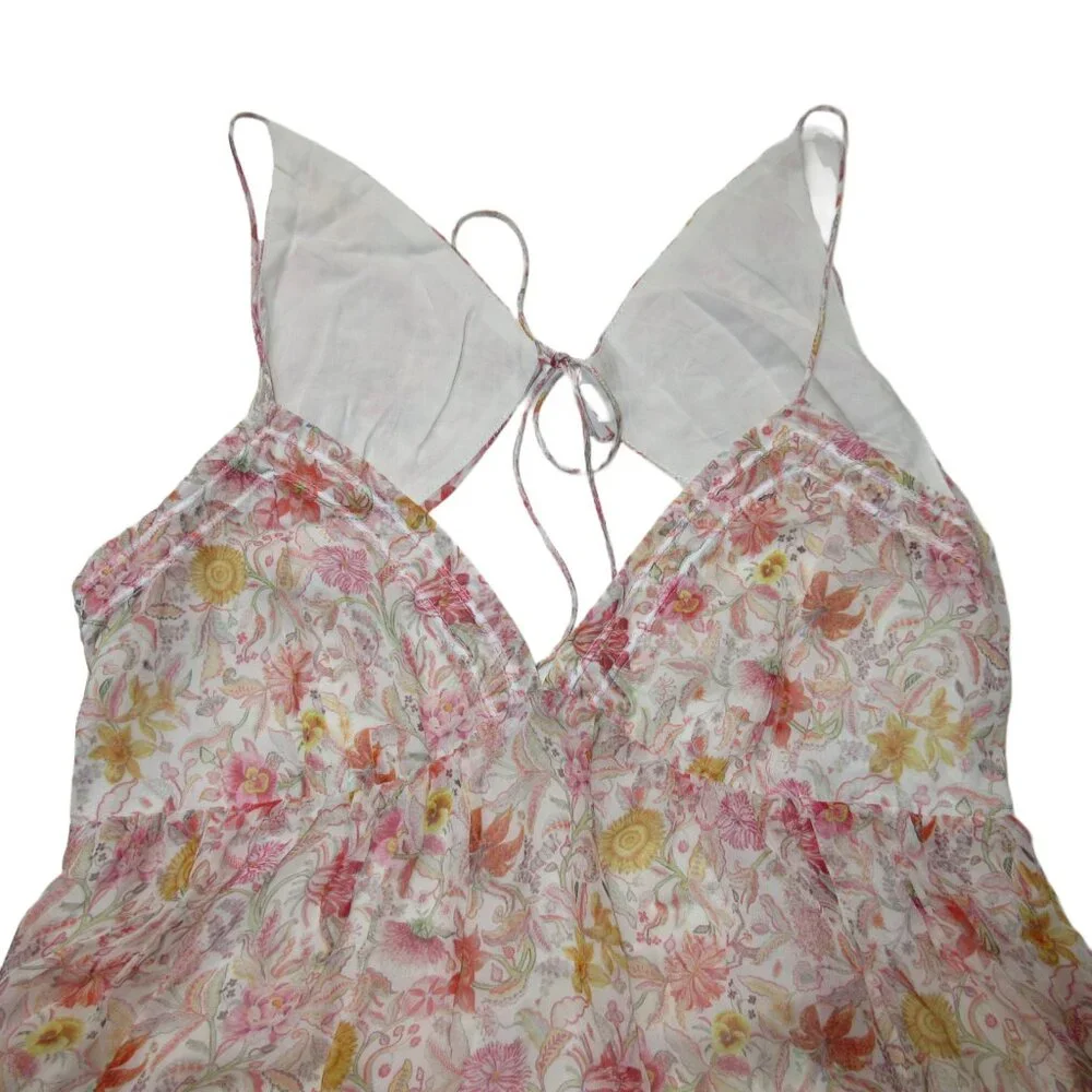 NWT J.Crew Open-back Silk Maxi in Liberty Garden Floral Dress 12